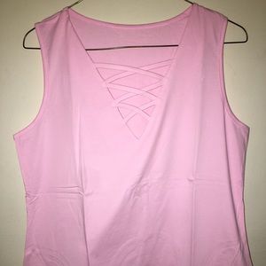 Pink V-Neck Shirt